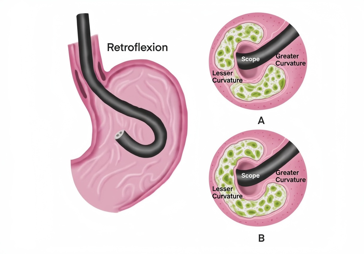 Medical professional viewing high-definition endoscopic imagery on monitor